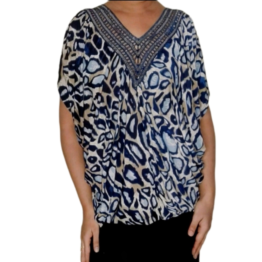 batwig rare free size top |animal print | - Picture 4 of 7